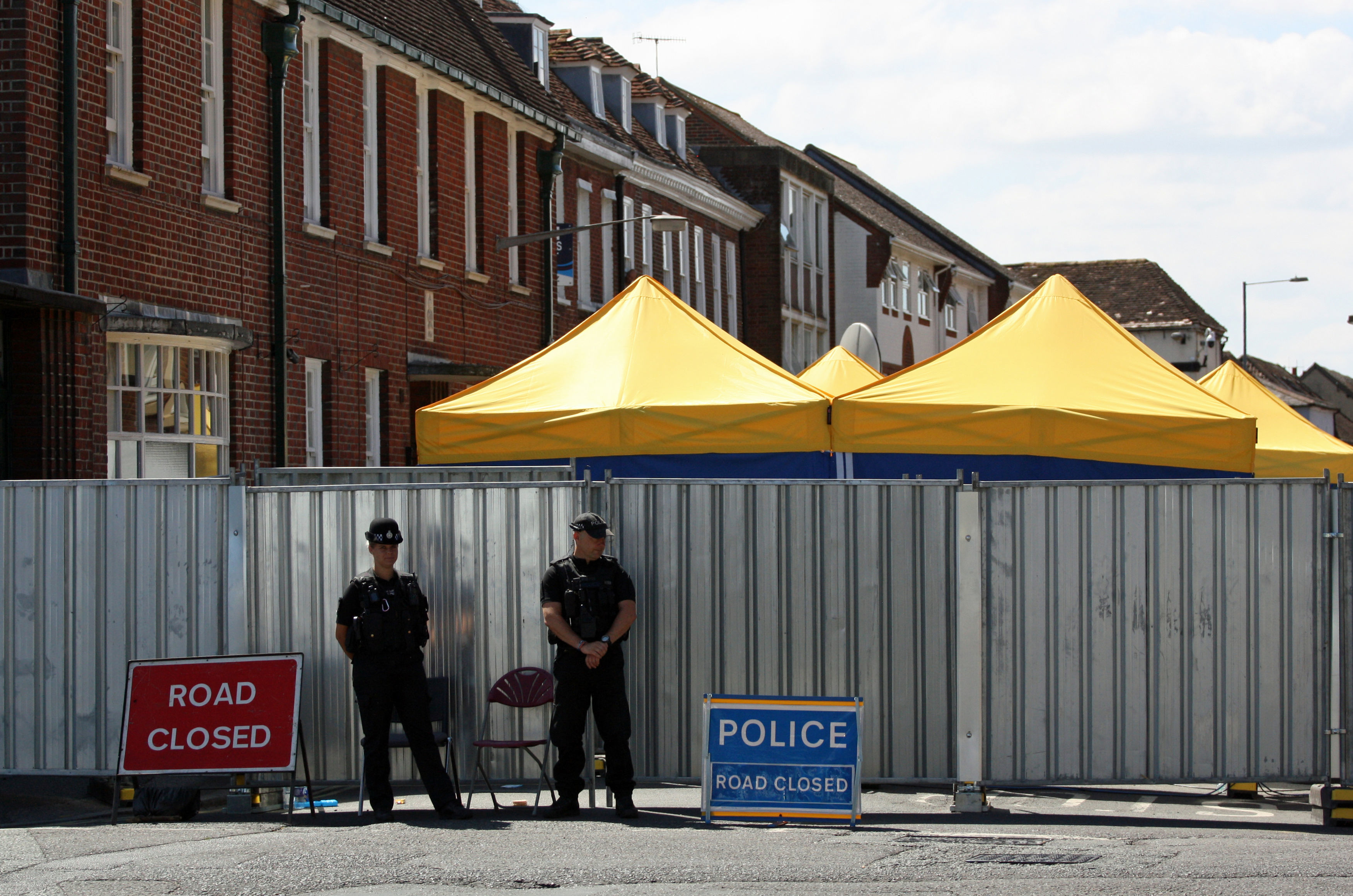 Salisbury Novichok Police Cordon 