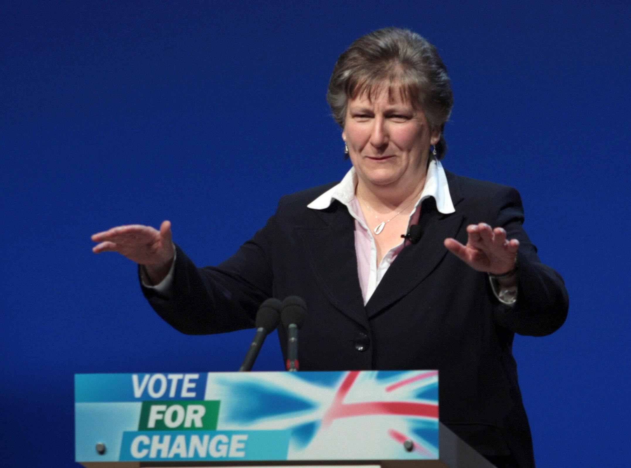 Annabel Goldie MSP speaking at the annual Scottish Conservative conference