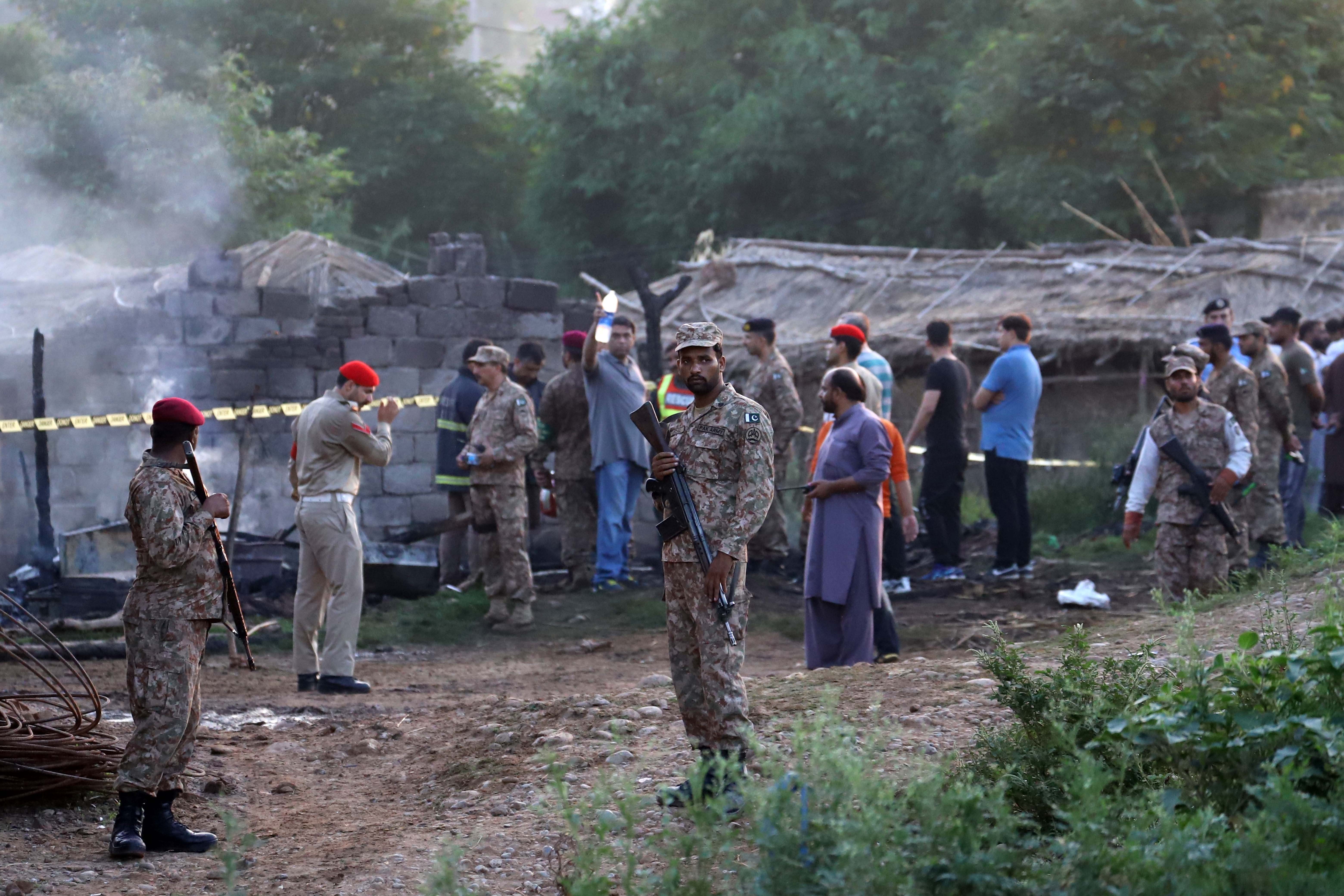 PAKISTAN-RAWALPINDI-PLANE-CRASH Credit PA Images 300719