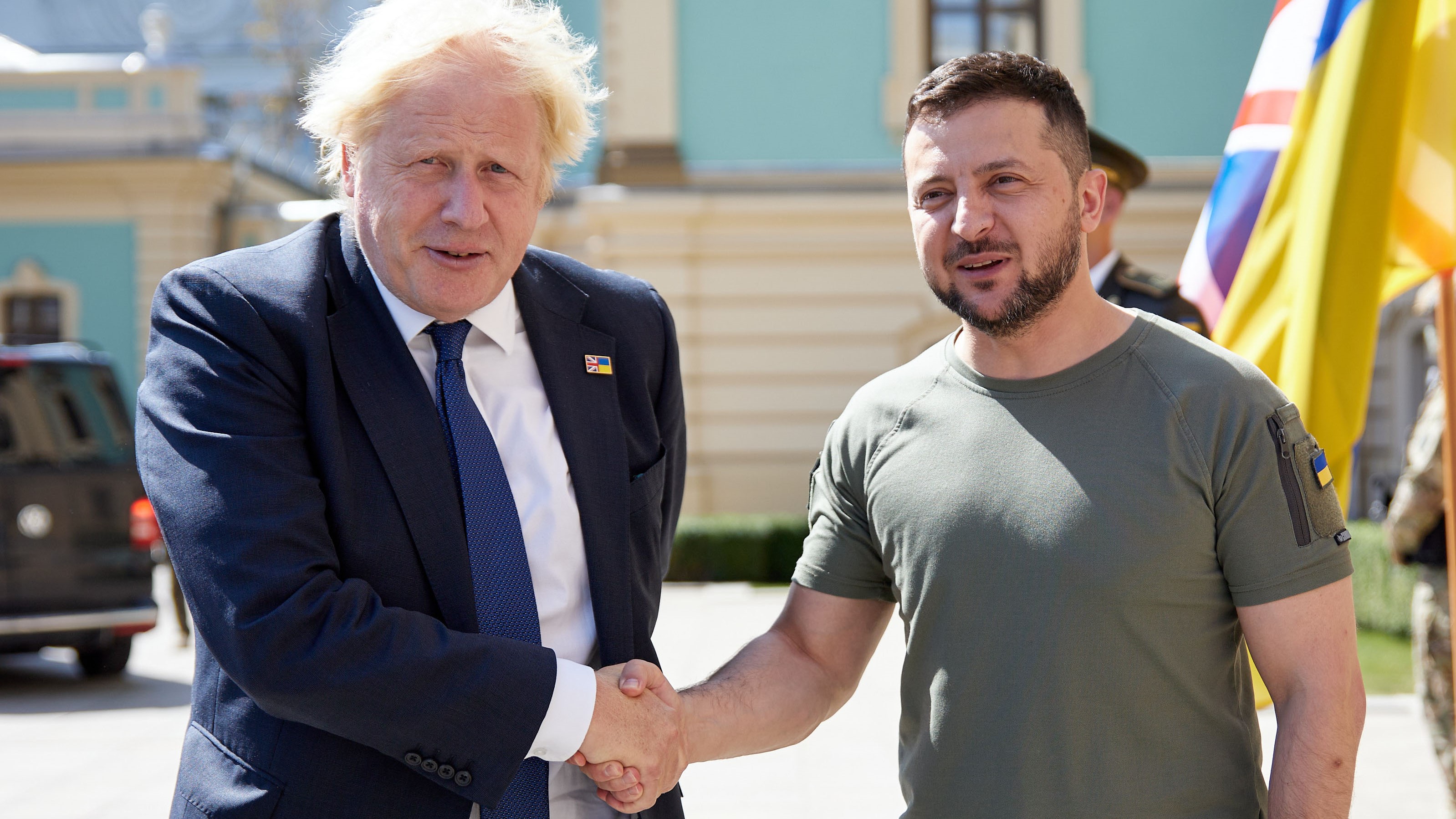 PM Boris Johnson visits the President of Ukraine Volodymyr Zelenskyy in Kyiv, Ukraine (Picture: Ukraine gov, No 10 Downing Street/Flickr).