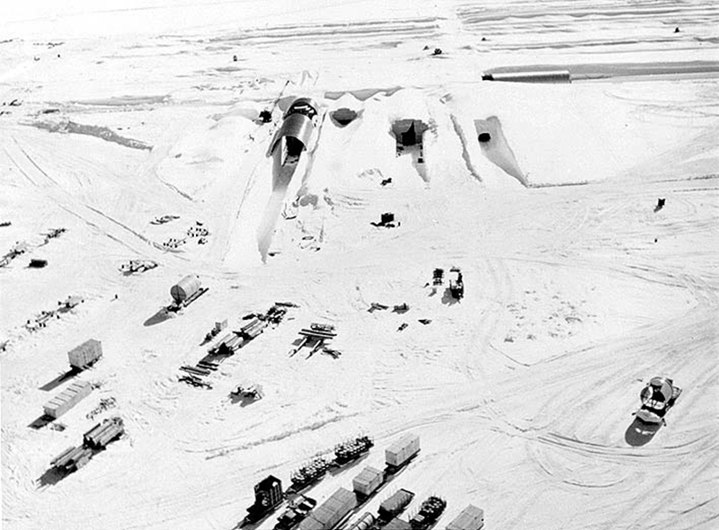 A US military base built under the Greenland ice sheet is being exposed as ice melts