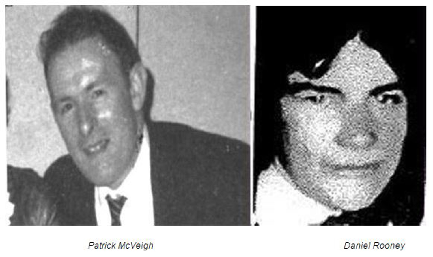 Patrick McVeigh &amp; Daniel Rooney - Shot Dead In Belfast In 1972 