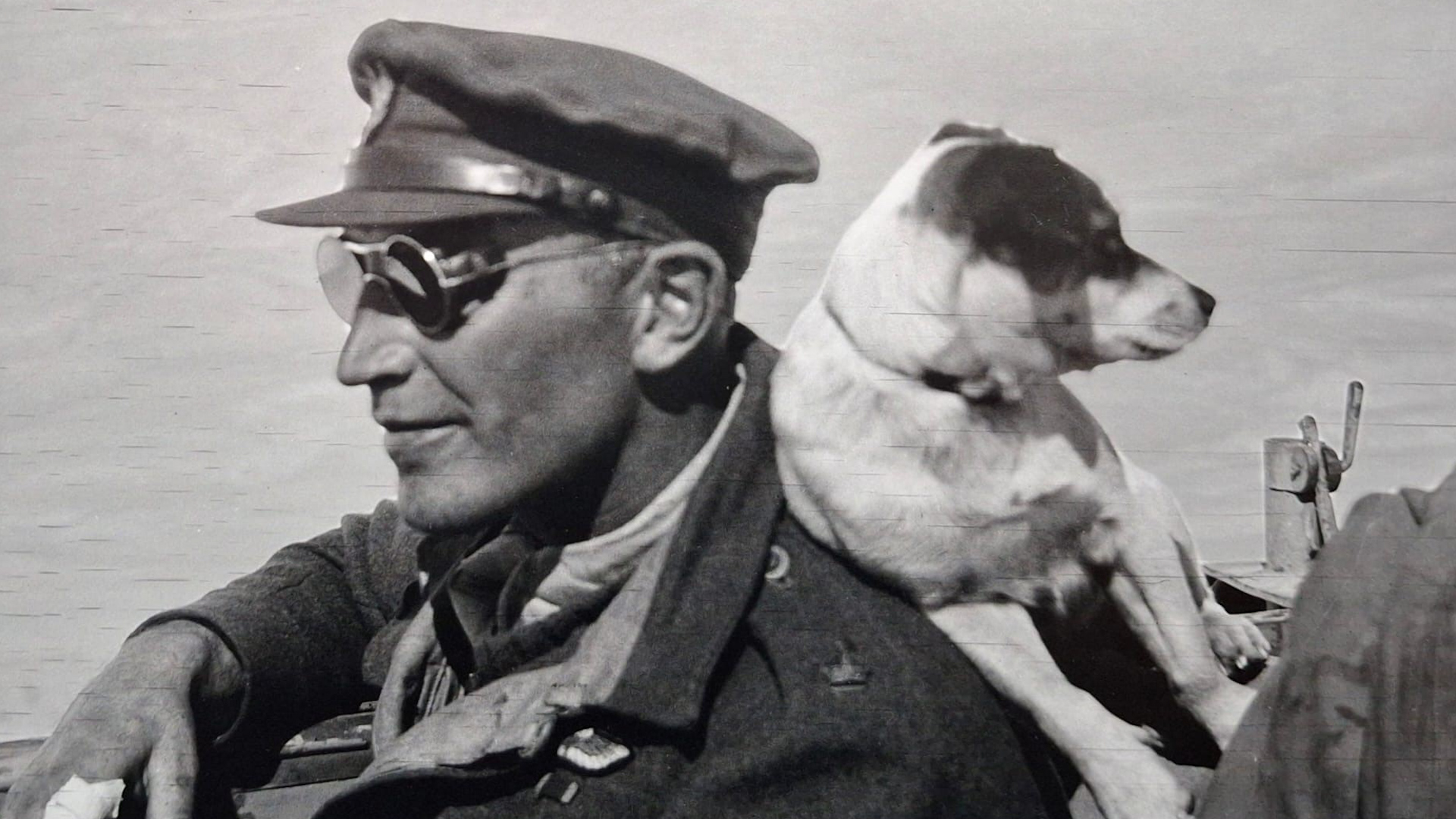 Paddy Mayne with dog Tiny DATE UNKNOWN
