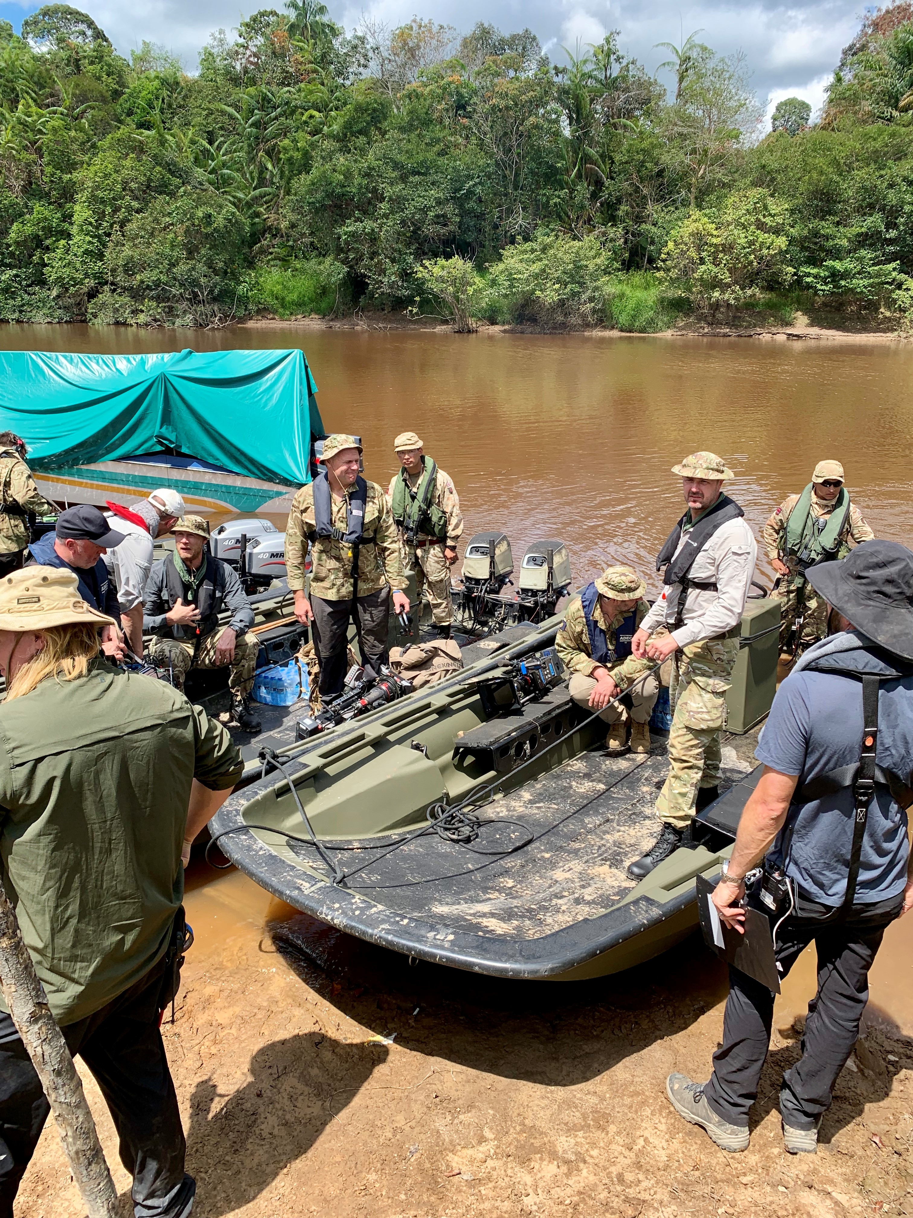 Paddy McGuinness with the Gurkha Boat Unit in Brunei