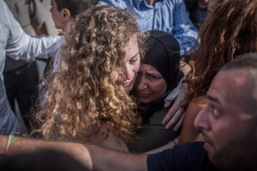Palestinian activist Ahed Tamimi released from prison (Image: PA).