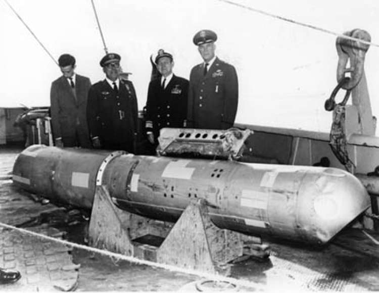 Palomares incident hydrogen bomb recovered from Mediterranean