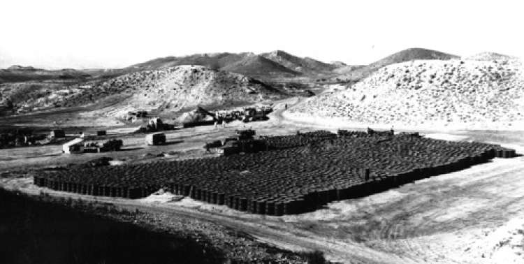 Palomares incident aftermath - contaminated soil