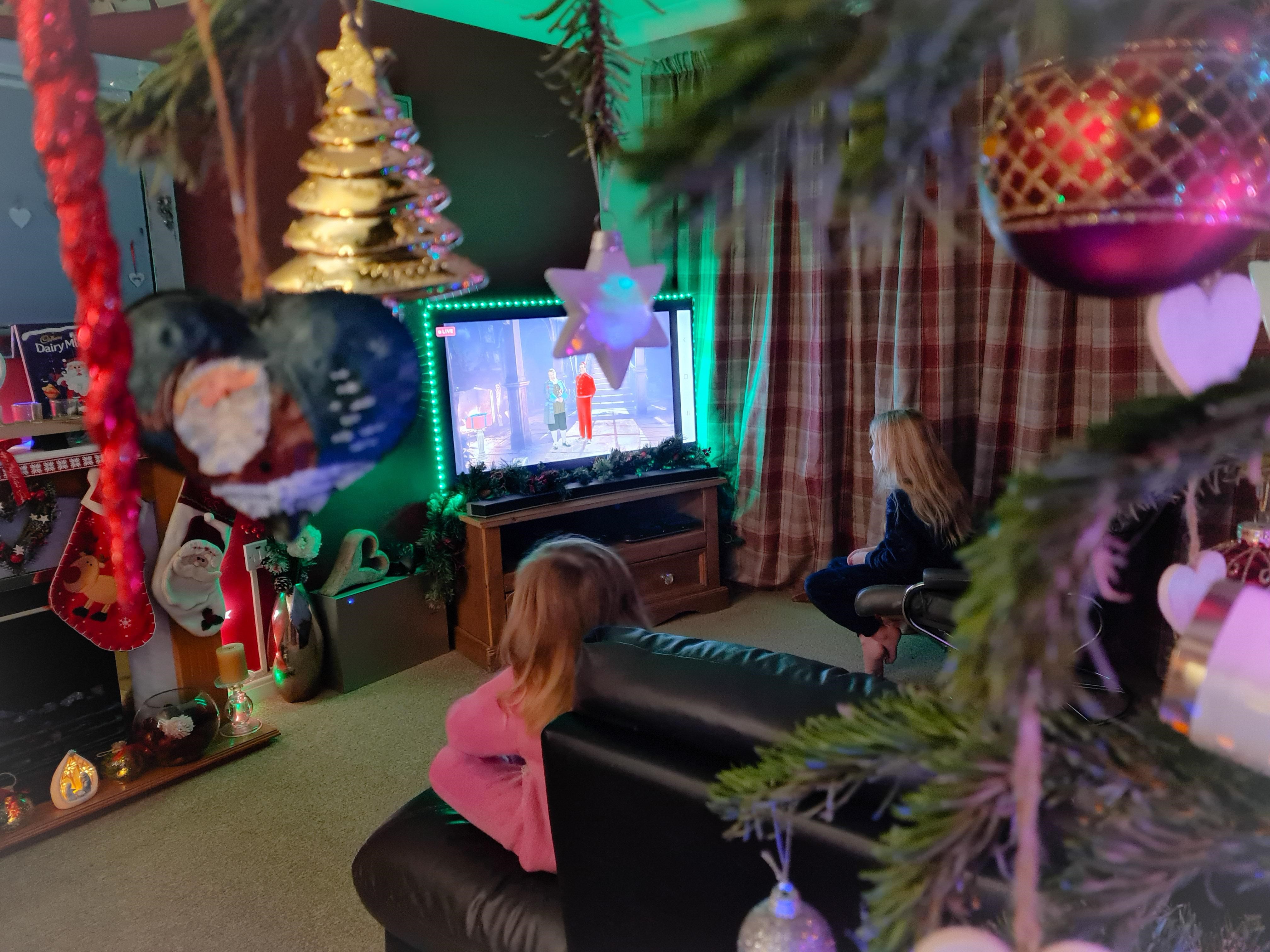 Forces family watch Cinderella Live
