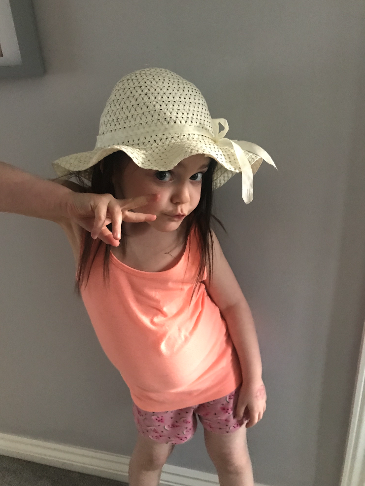 Lyla O'Donovan was diagnosed with a brain tumour when she was three years old (Picture: Brain Tumour Research).