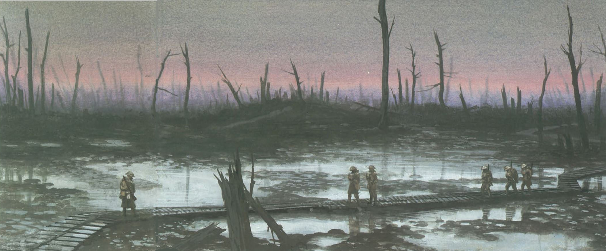 A depiction of Passchendaele (image from ‘World War I’ by Ken Hills 