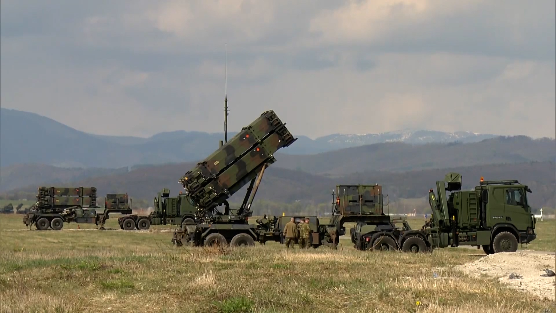 Patriot missile systems being delivered by NATO to Slovakia
