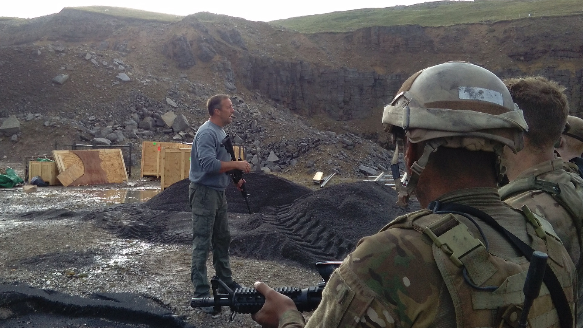 Paul Biddis on the set of a film CREDIT Paul Biddis
