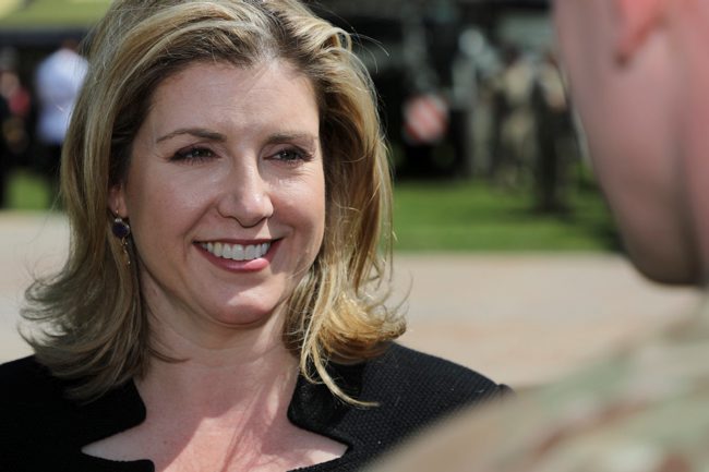 Penny Mordaunt in Salisbury on Armed Forces Day 2019 (Picture: MOD).
