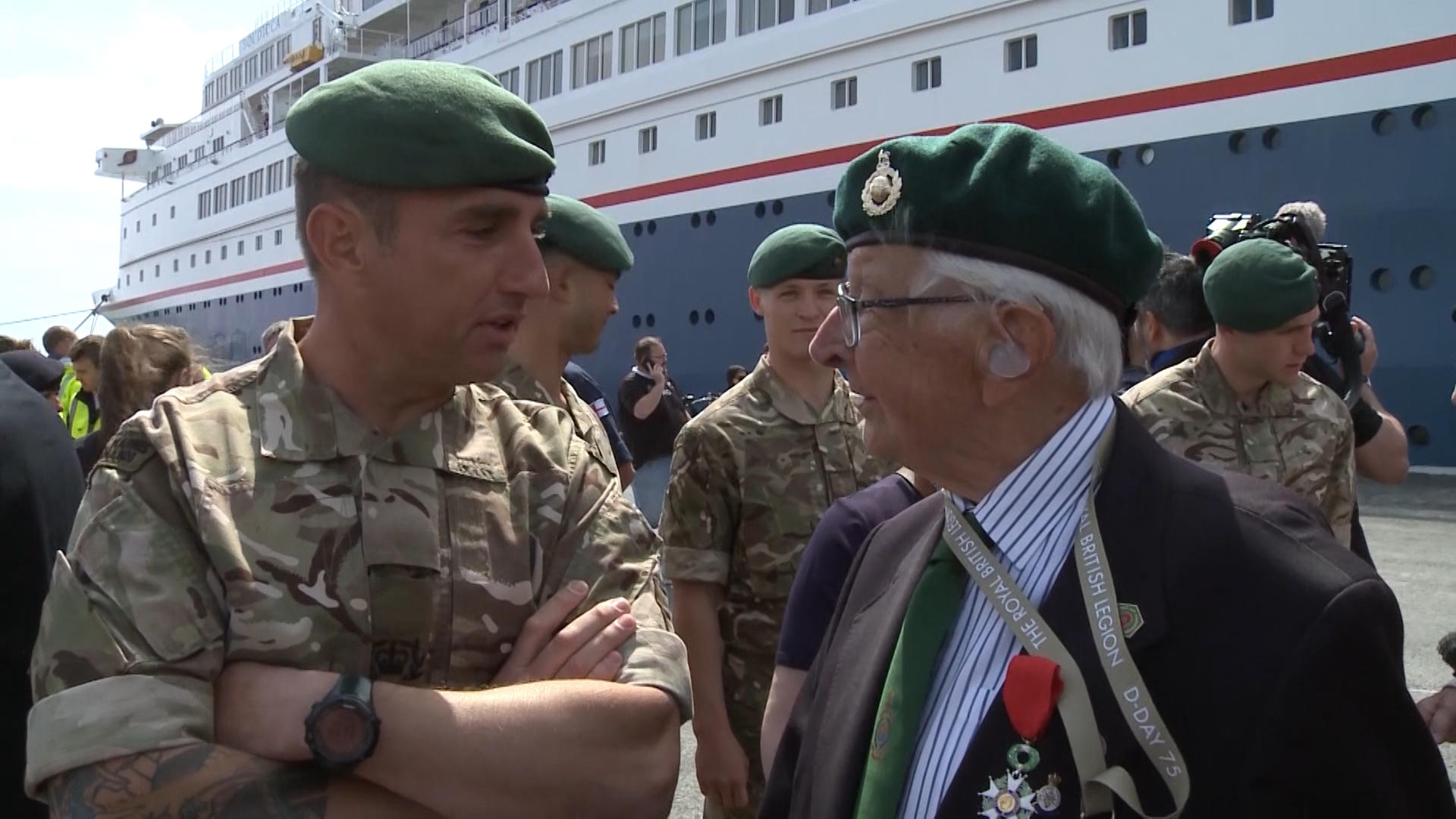 Personnel and veterans took time to share their thoughts during the trip.