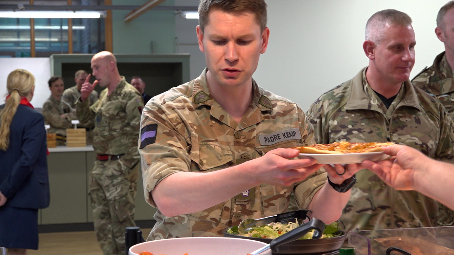 Personnel at the launch of New Defence Catering Strategy at ATR(W) Regimental Headquarters, Sir John Moore Barracks, Winchester