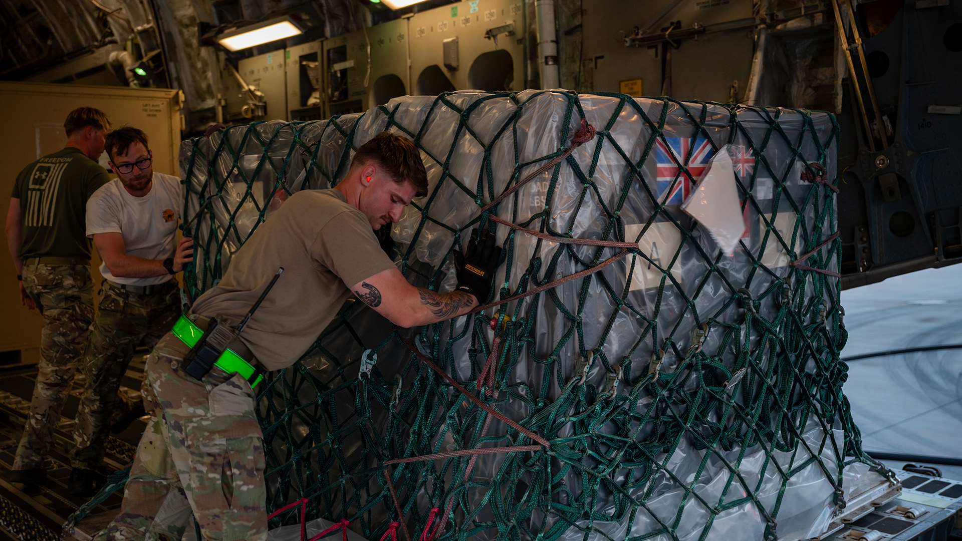 This latest drop of supplies comes ahead of a 19-nation exercise in Australia called Exercise Talisman Sabre (Picture: RAF)