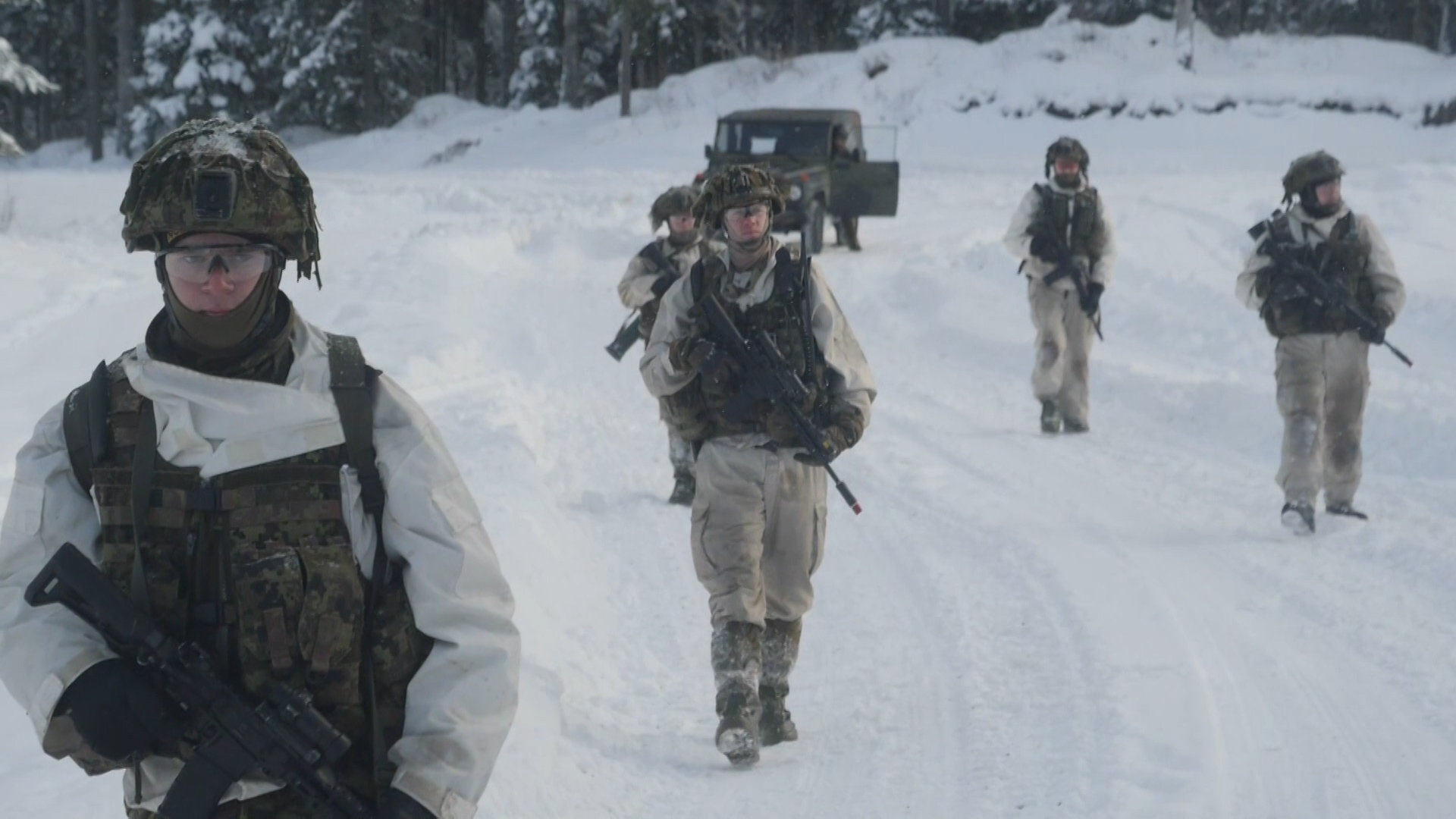 Personnel training in Estonia as part of NATO's enhanced Forward Presence Battlegroup 