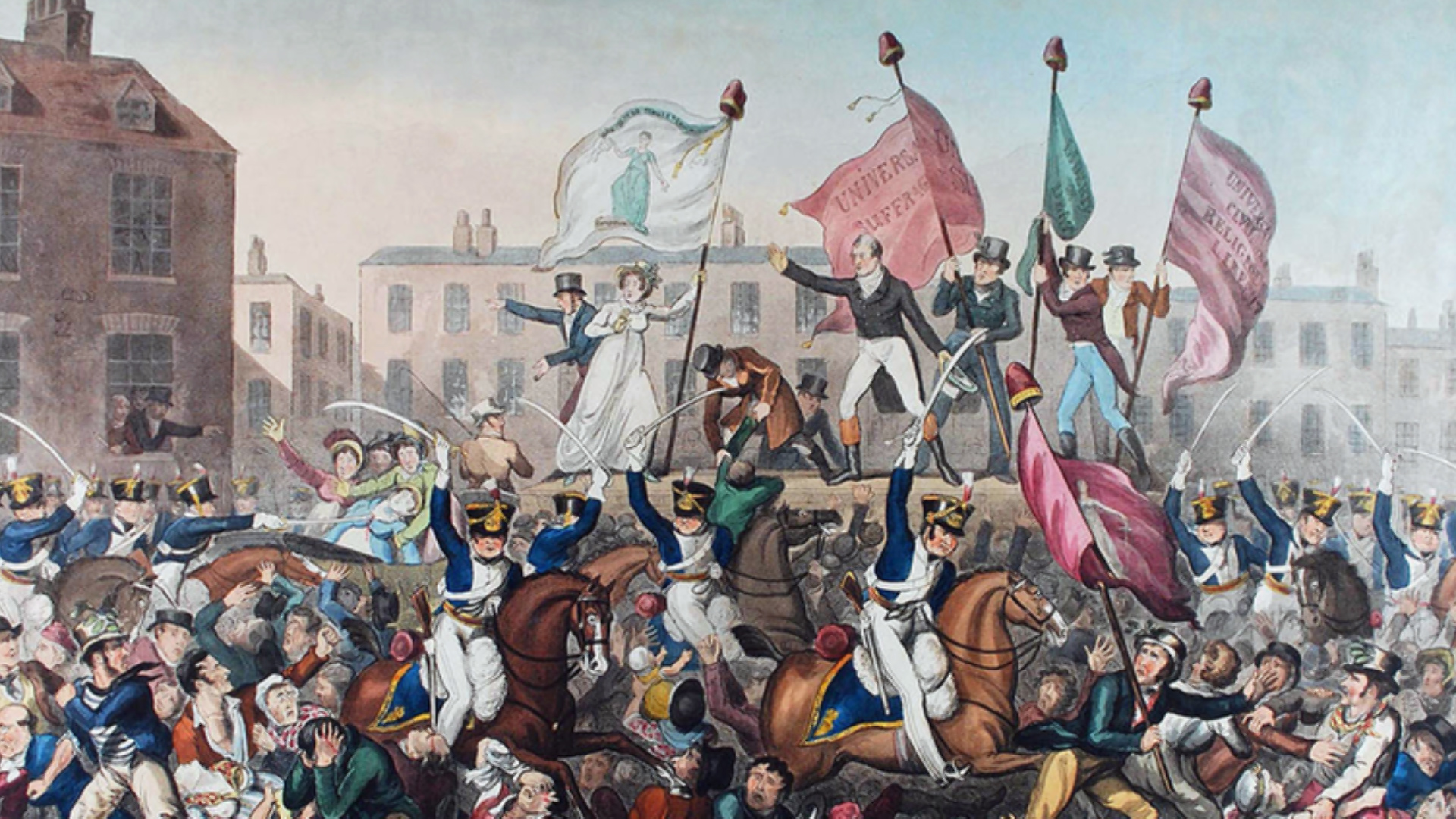 Peterloo Massacre (Picture: Wikimedia Commons).