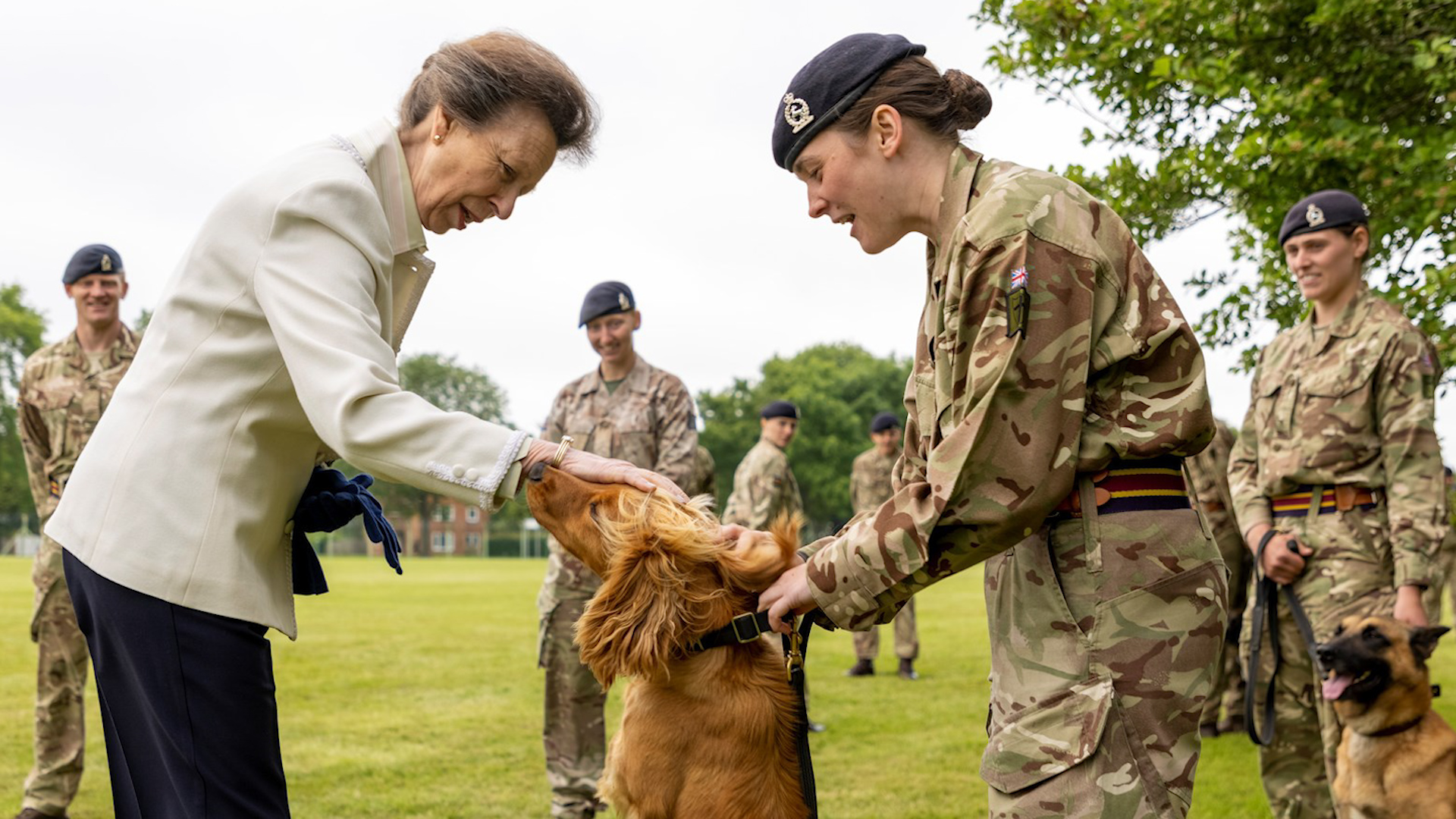 The Princess Royal visits 1st Military Working Dog Regiment to mark its 10th anniversary (Picture: British Army).