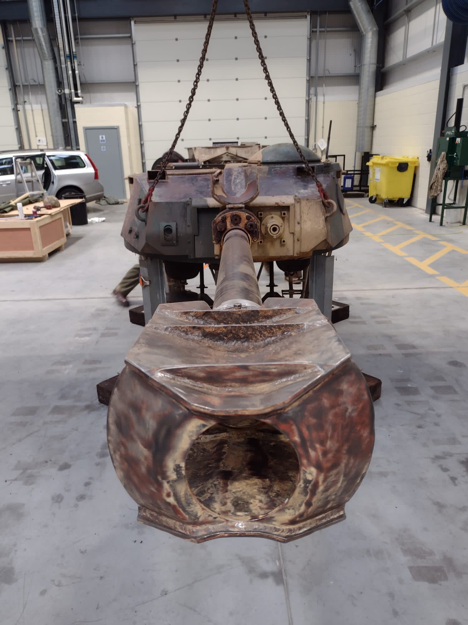 The main armaments and turret of the Panhard. Picture: Stephen Cleator.