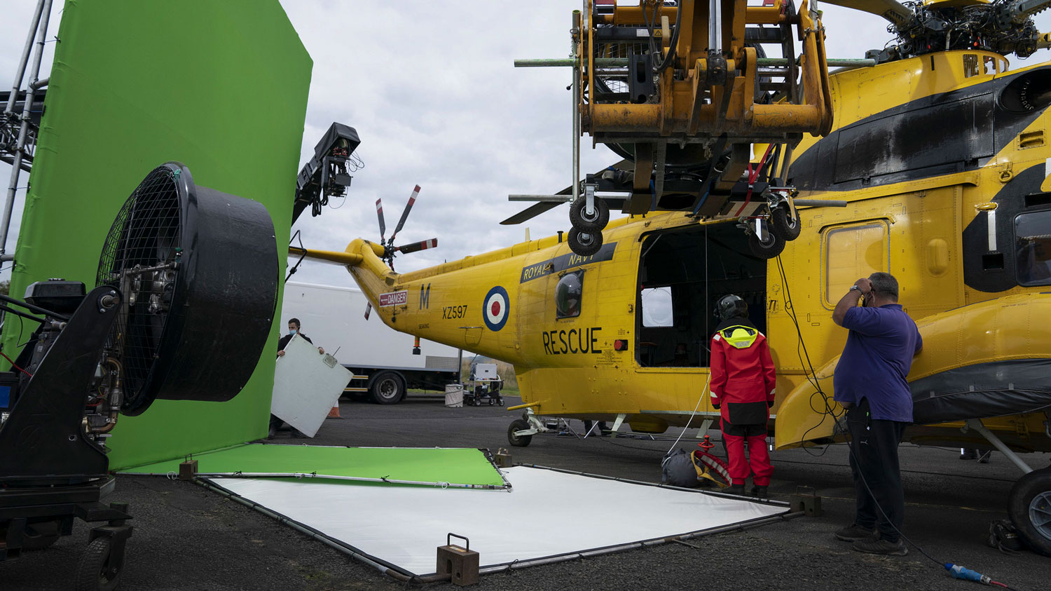 Picture shows Suranne Jones while filming for Vigil series one CREDIT BBC / World Productions