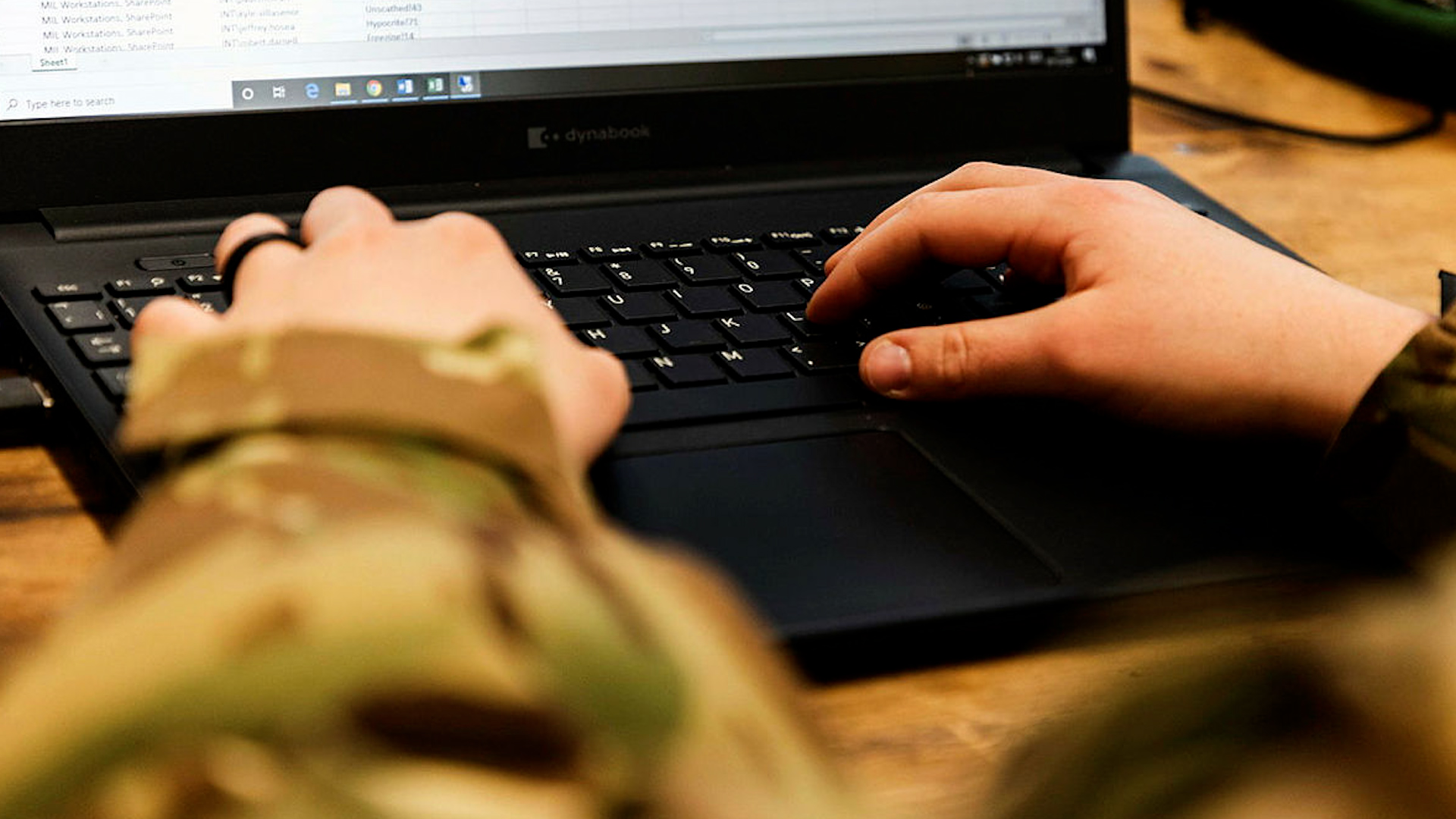 Pictured are Soldiers deployed on Exercise Army Cyber Spartan