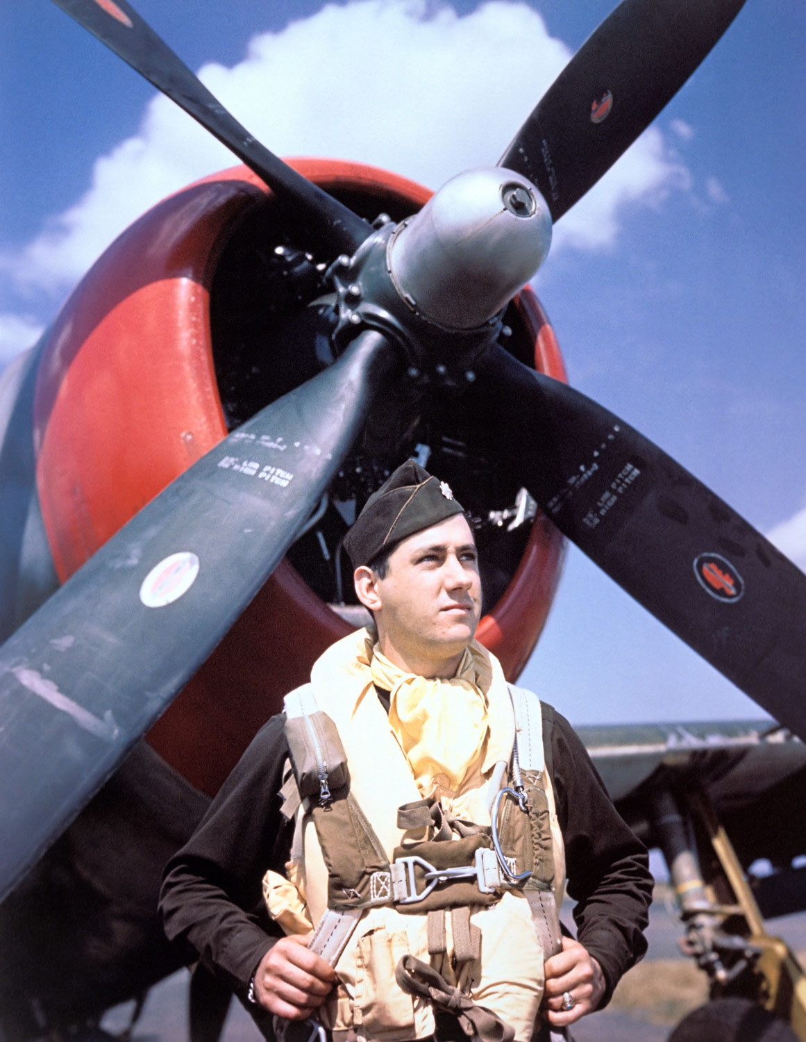 Colonel Dave Schilling Squadron Commander Credit Mark Brown Official USAAC Photographer Boxted Airfield 1944