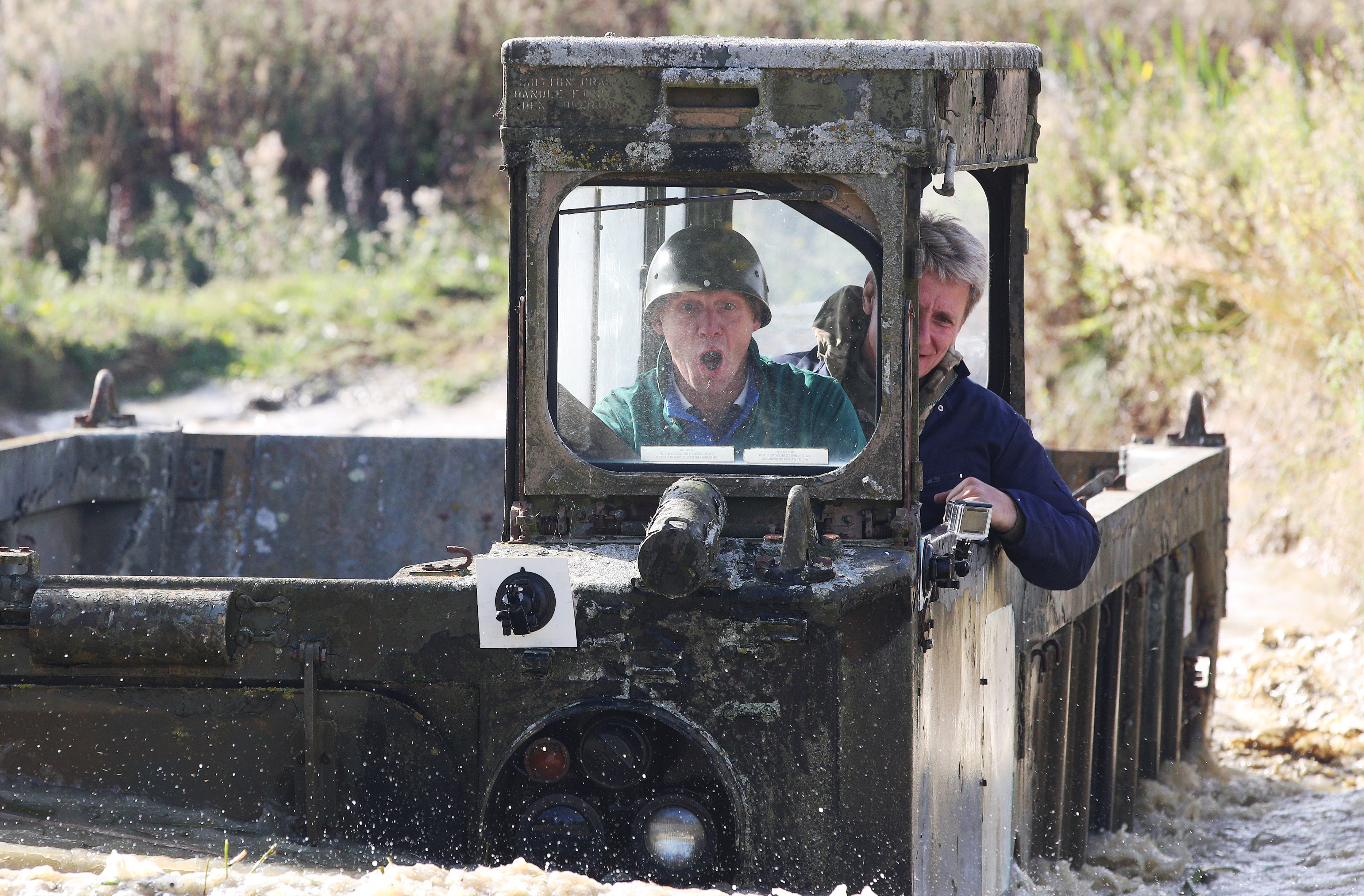 Hardy Celebs Brave Military Tank Trials To Celebrate Launch Of Forces Radio BFBS On Dab+