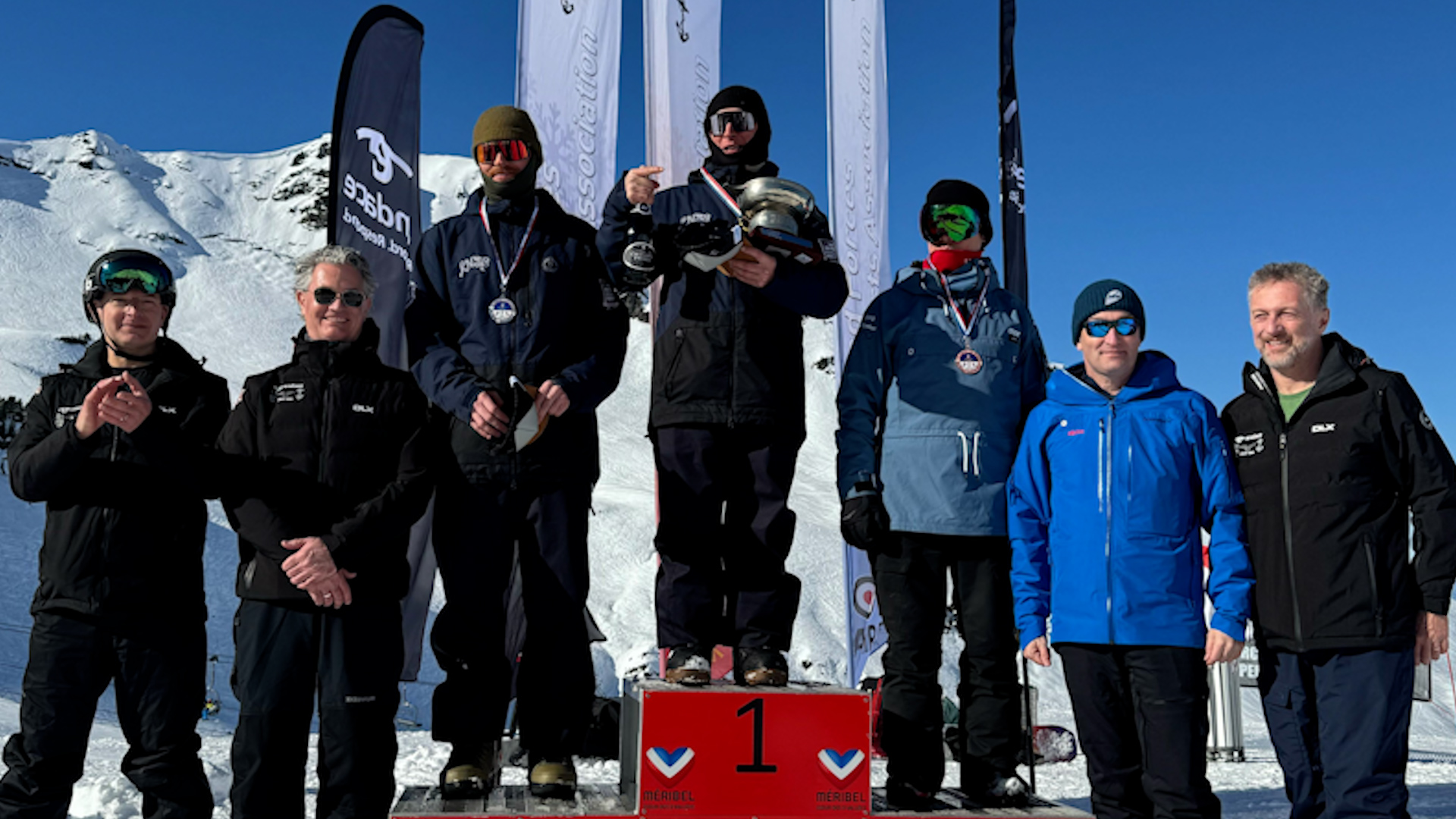 Podium for men's snowboarding at Meribel CREDIT BFBS DATE 05022025.jpg 