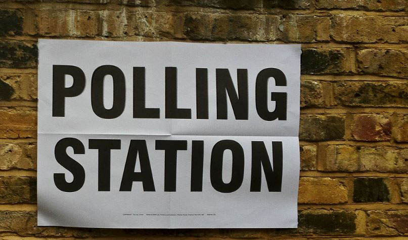 Polling Station sign