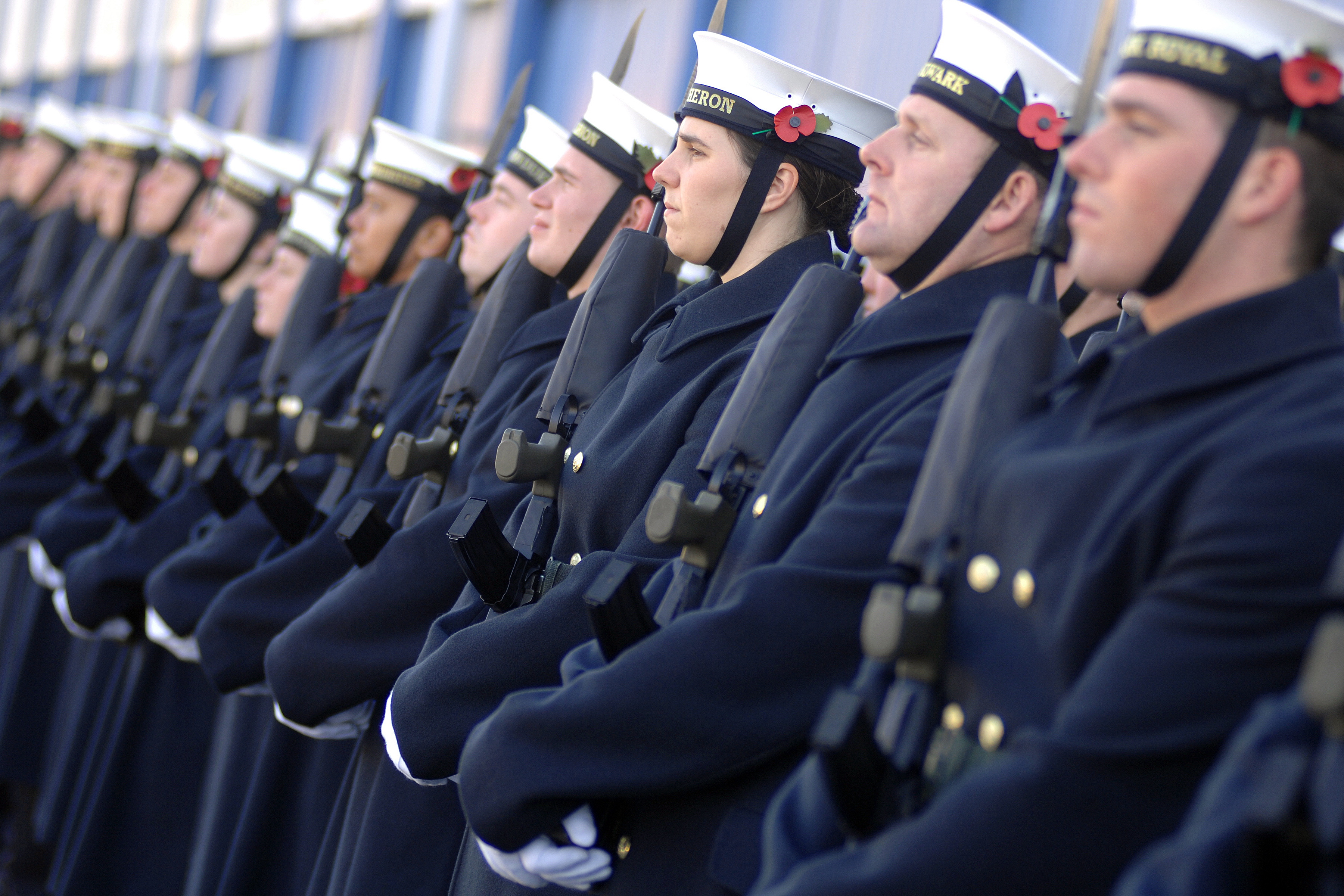November ceremonies training on HMS Excellent