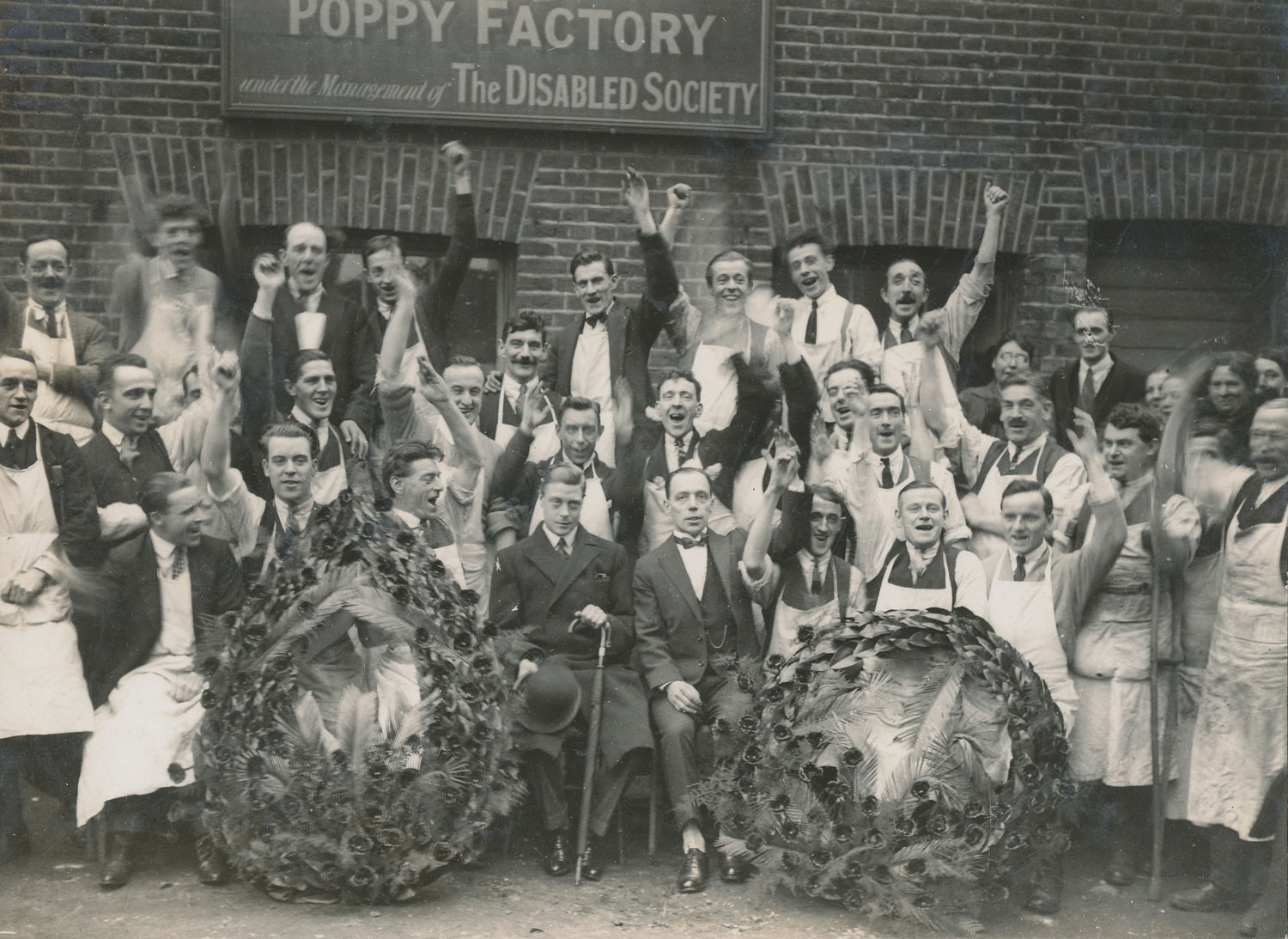 Poppy Factory Archive Image Men Veterans Disabled Society Credit Royal British Legion