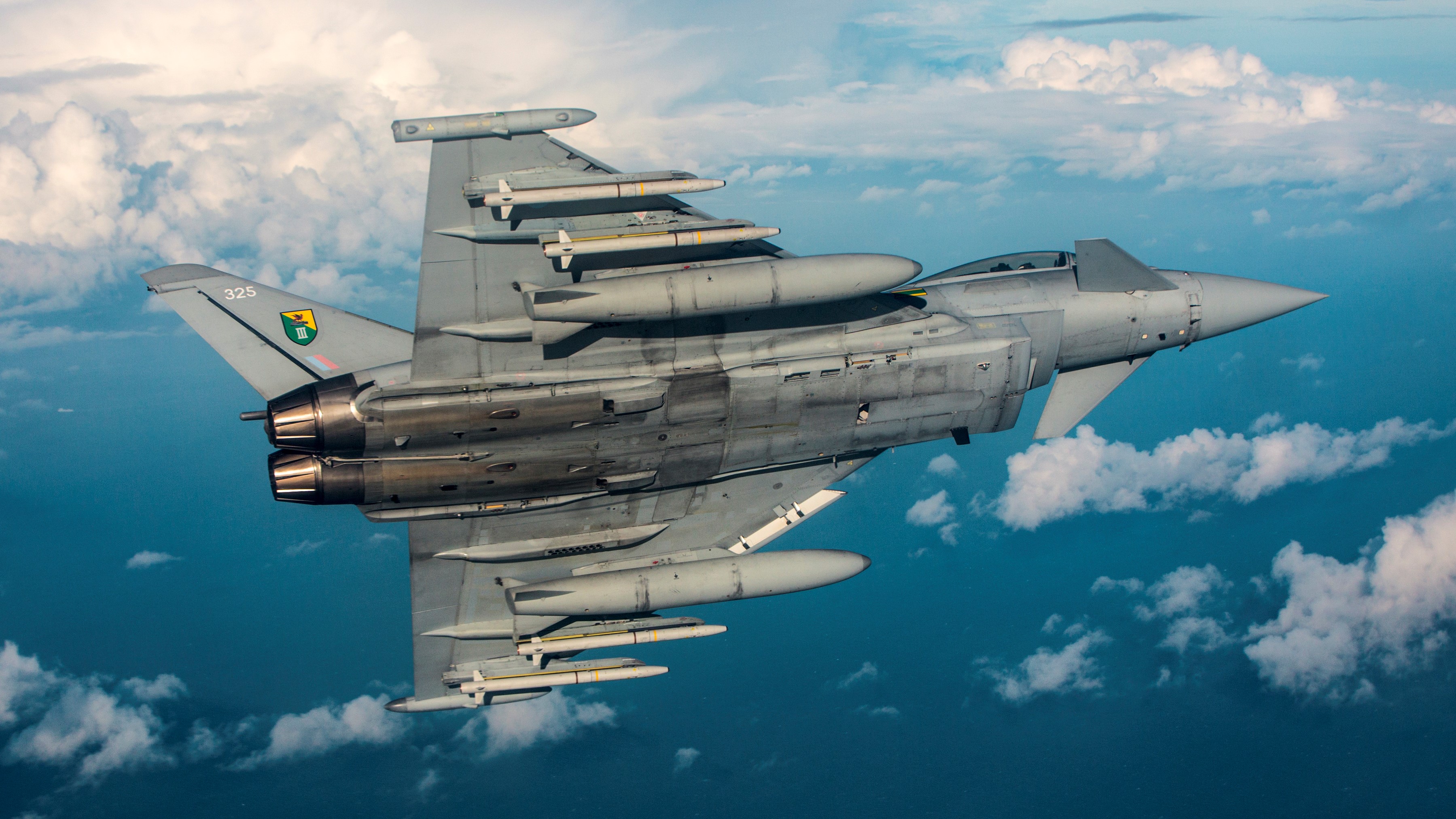 Port in a Storm UK Typhoon conductingsortie alongside Armee De L’Air and Space RAF photographic comp