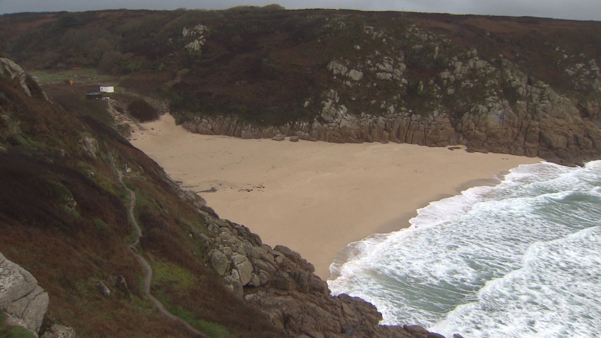 Porthcurno Beach, Cornwall Optical Fibre Cables