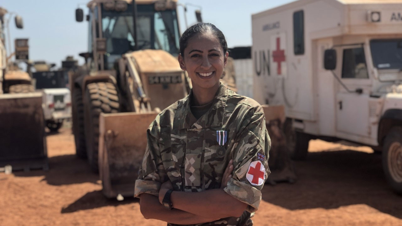 Captain Preet Chandi Op TRENTON 5 British Army Officer 24 Step Up Challenge BFBS Radio Interview Richard Wyeth Credit Image polarpreet.com