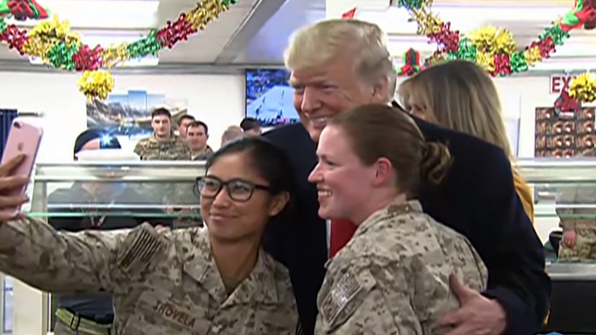 President Donald Trump in Iraq