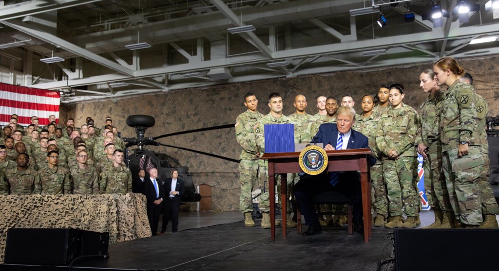 President Trump Signs $717 Billion Defence Bill CREDIT WHITE HOUSE