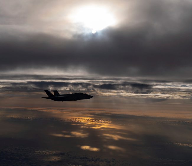 one of the second batch of UK’s F-35B Lightning jets to be flown to the UK.