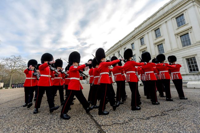 "Square Bashing" Picture Crown Copyright