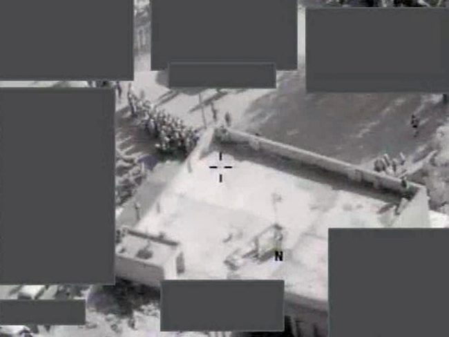Drone-shot footage, like this from a Reaper during strikes in Syria, can be broadcast to social media, posing "propaganda issues" (Picture: MOD).