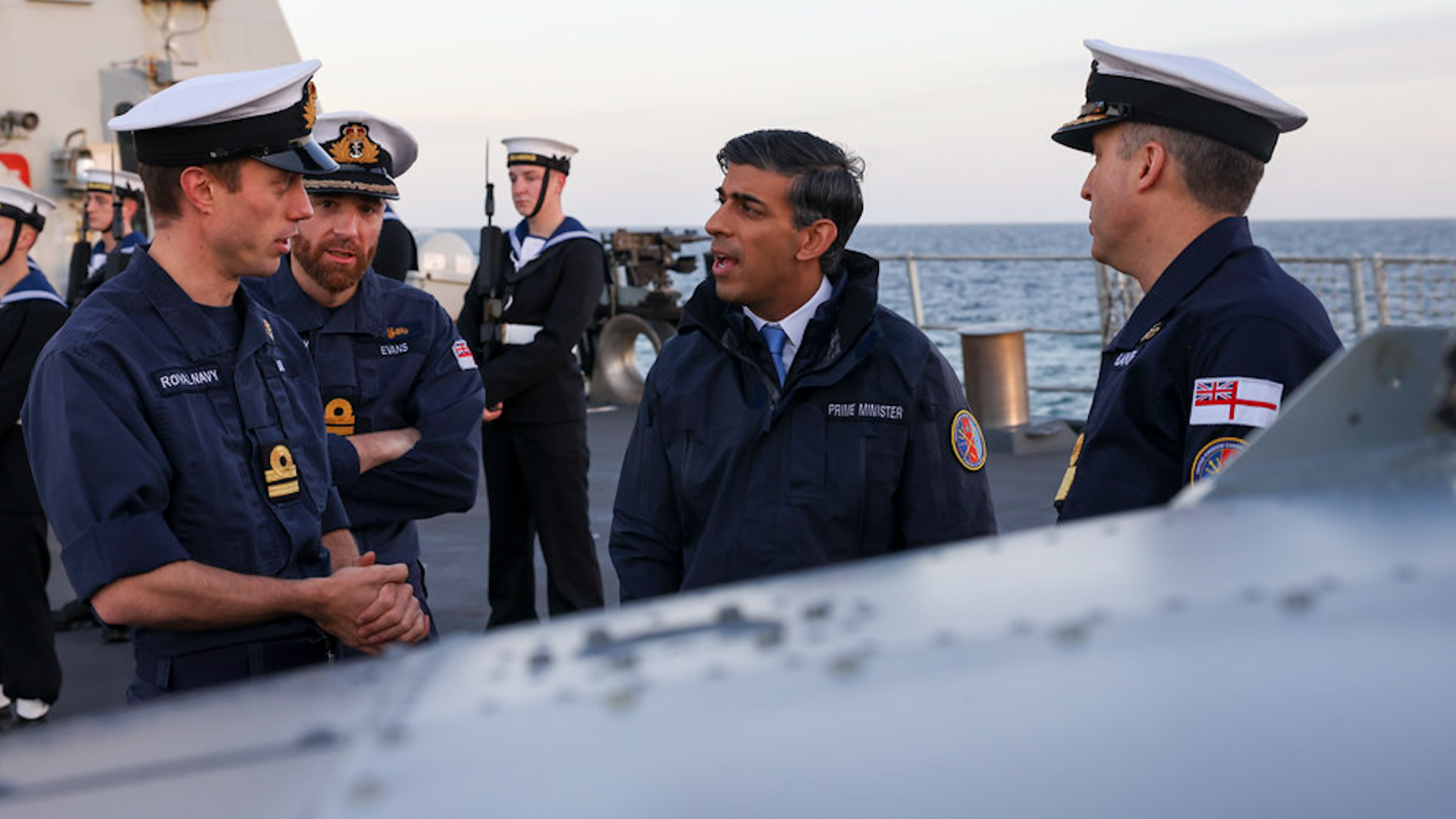 Prime Minister Rishi Sunak onboard HMS Diamond 131023 CREDIT 10 Downing Street (