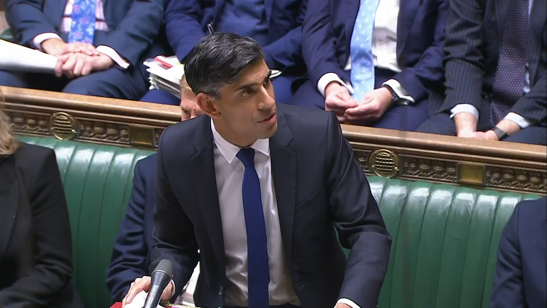 Prime Minister Rishi Sunak updates MPs over the Red Sea shipping attacks in the House of Commons 15012024 NO REUSE CREDIT PA WIRE, PA IMAGES