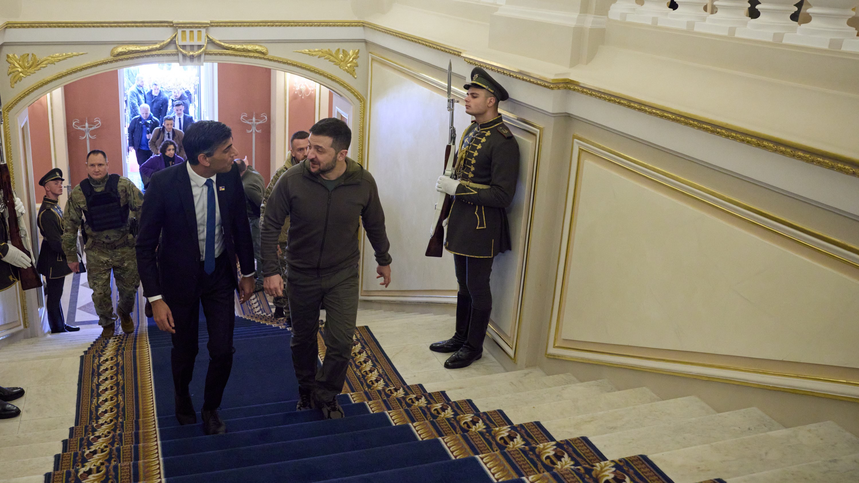 Prime Minister Rishi Sunak visits Ukraine and is met by the President of Ukraine Zelenskyy 19112022 CREDIT UKRAINE GOV,NO 10 DOWNING STREET, FLICKR.jpg