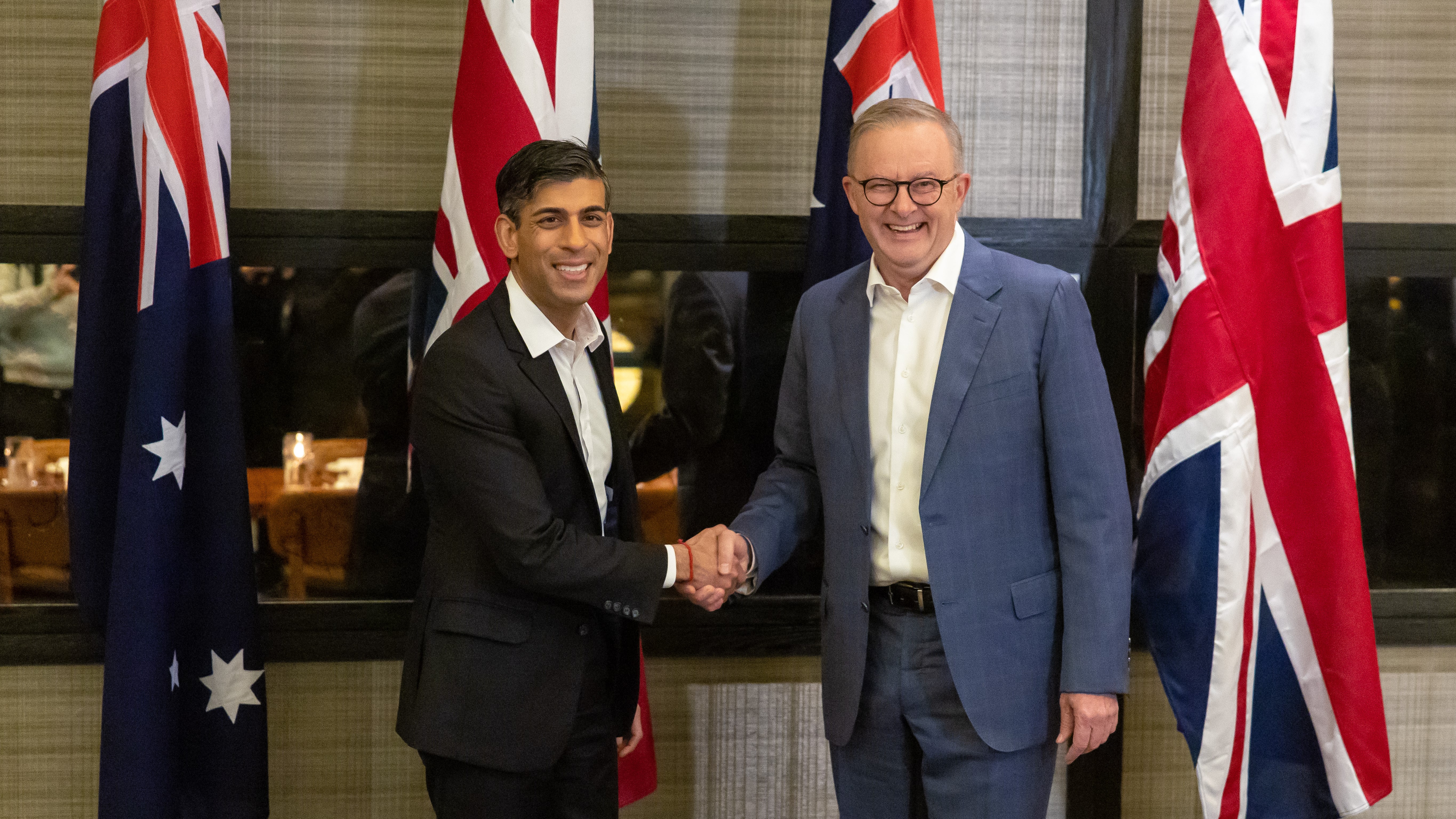 Prime Minister Rishi Sunak with the Prime Minister of Australia Anthony Albanese in San Diego 13032023 CREDIT Simon Walker,No 10 Downing Street Flickr