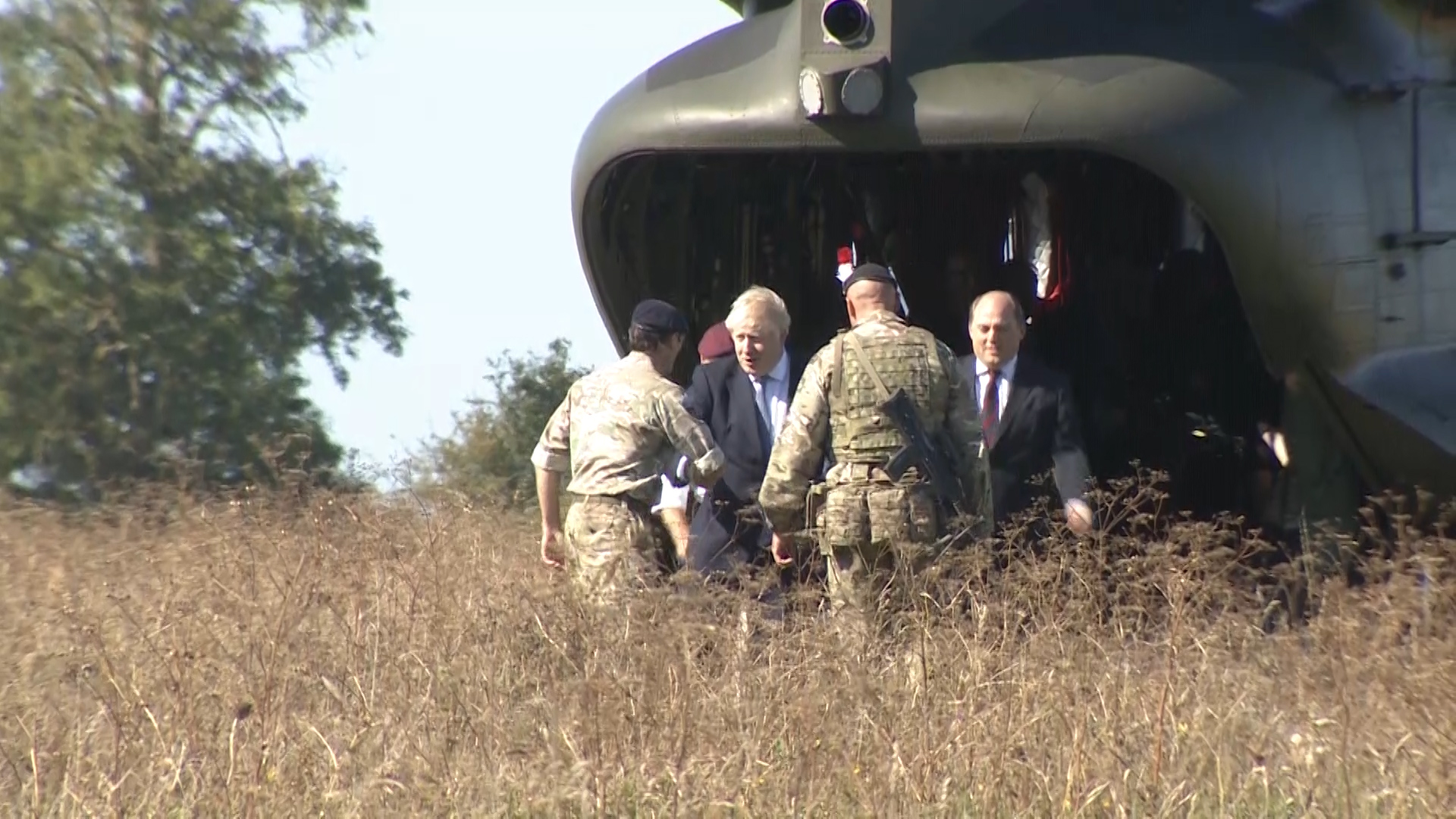 The Prime Minister's mode of transport to Salisbury Plain.