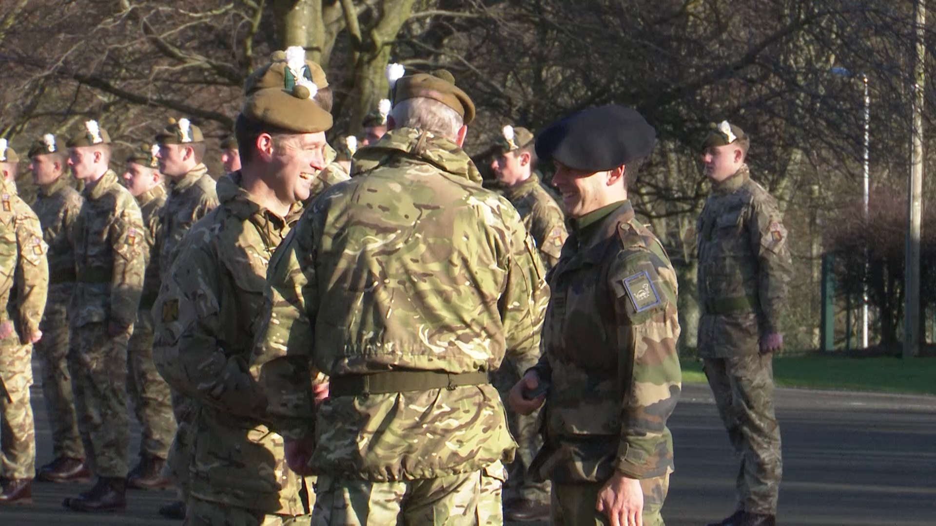 Prince Andrew gives a medal to a French soldier 180119 CREDIT BFBS.jpg