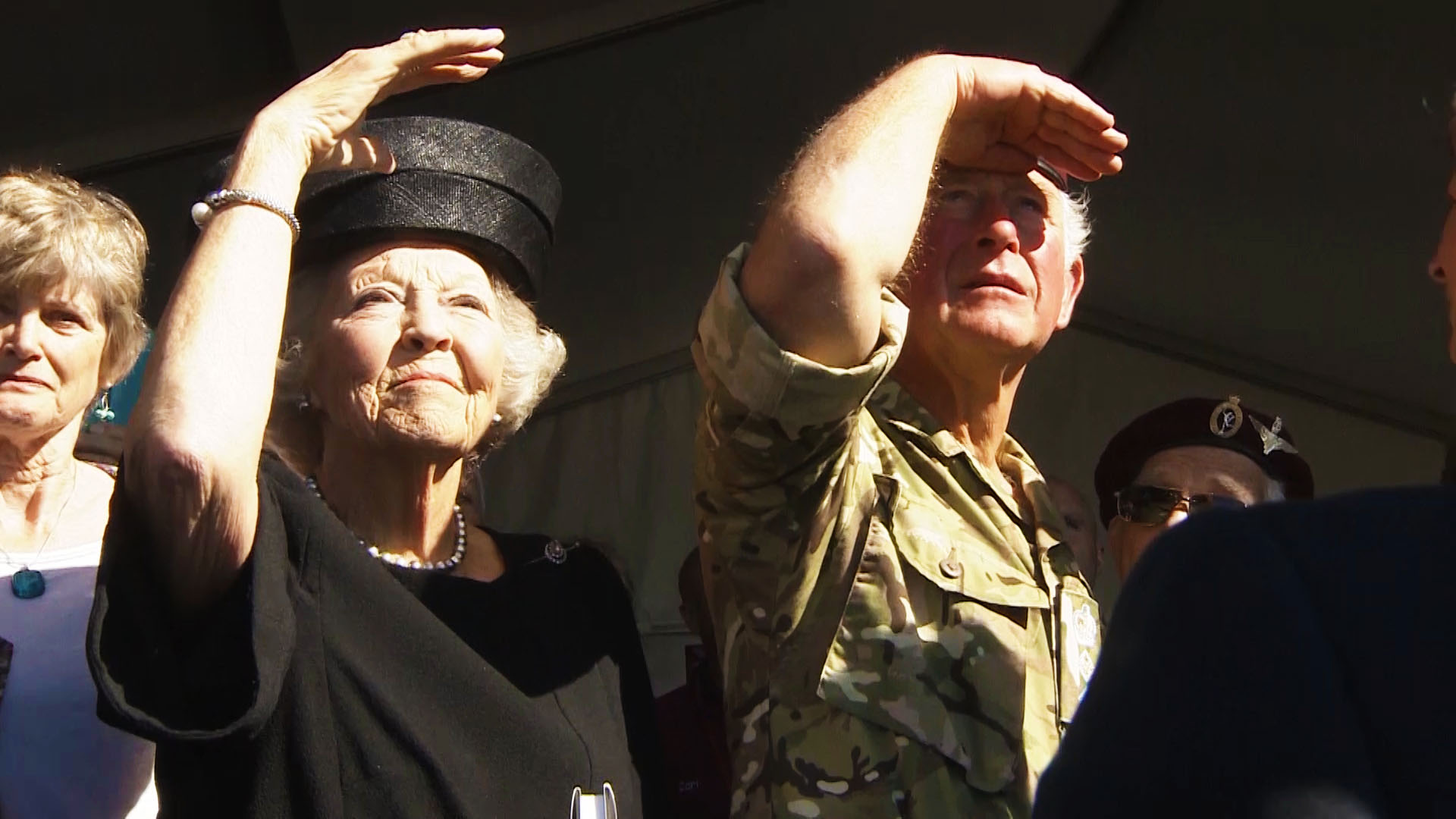 Prince Charles Princess Beatrix of The Netherlands Arnhem 75 BFBS.