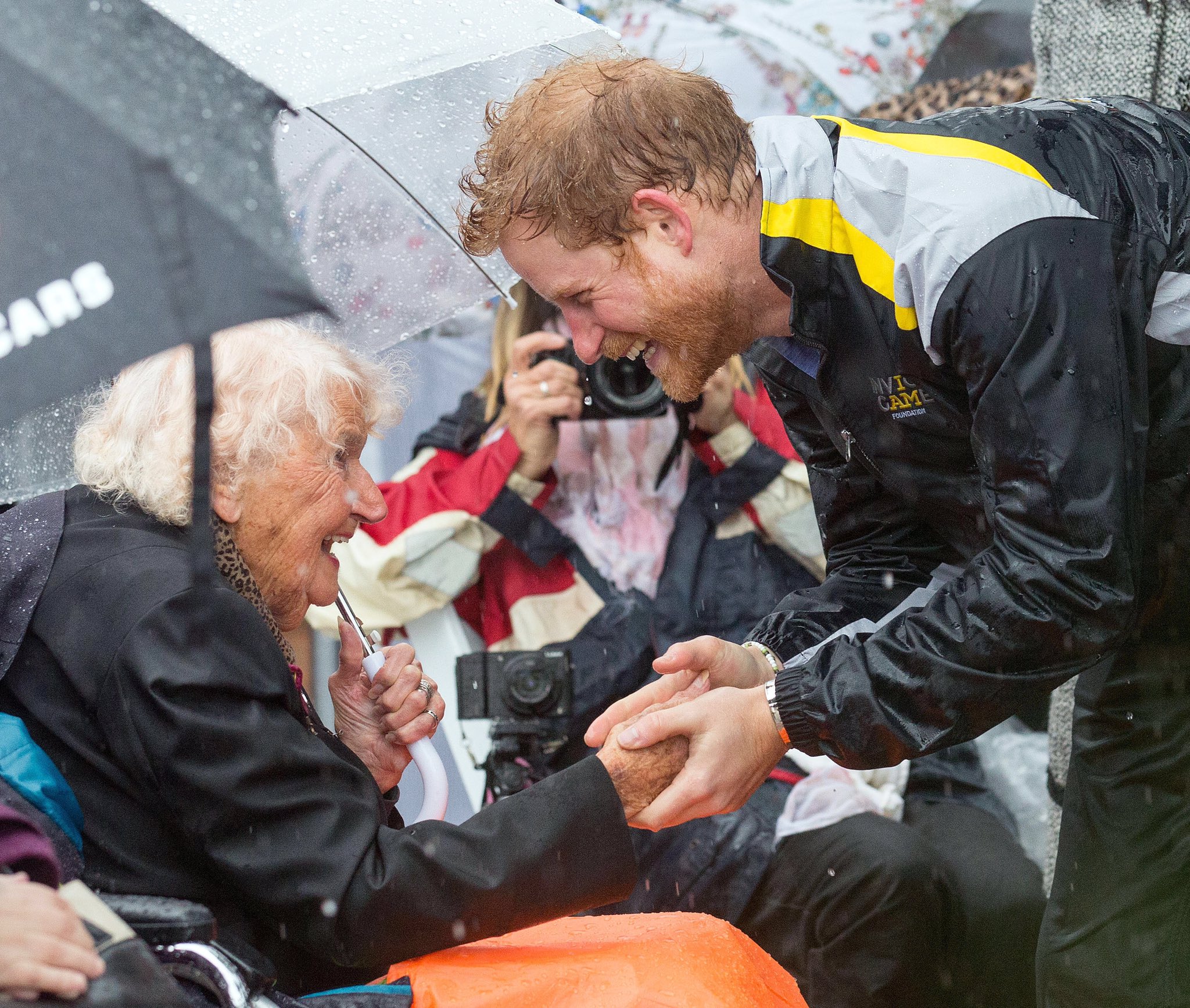 Prince Harry Meets War Widow