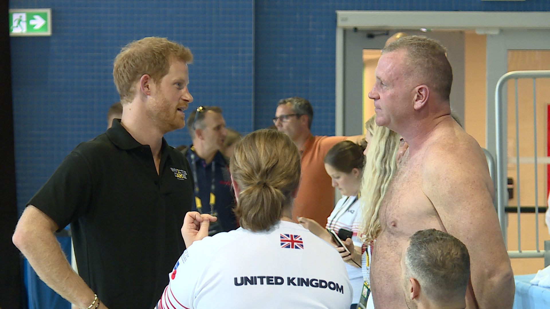 Prince Harry and Bernie Broad
