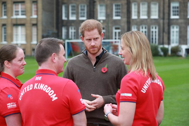 	Prince Harry talks with Team UK members at launch 291019 CREDIT MOD.jpg